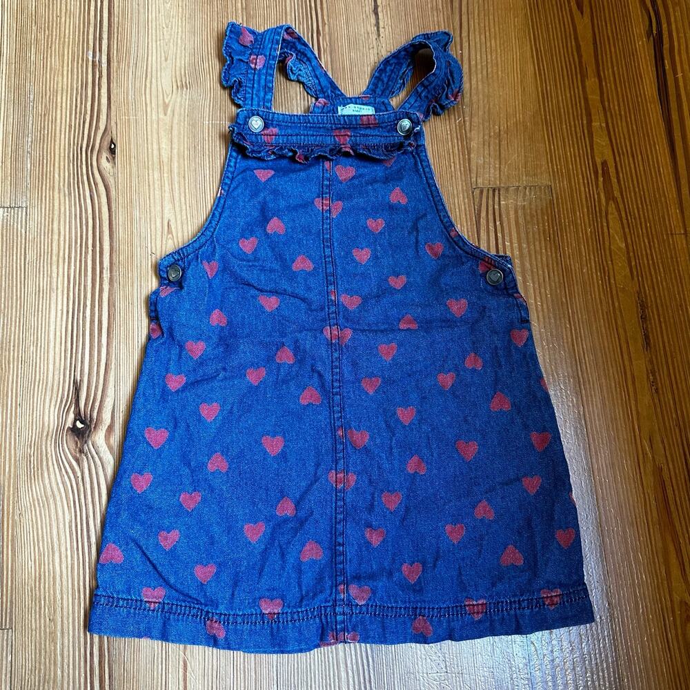 Max Studio heart ruffle‎ jean skirt jumper SIZE 5T